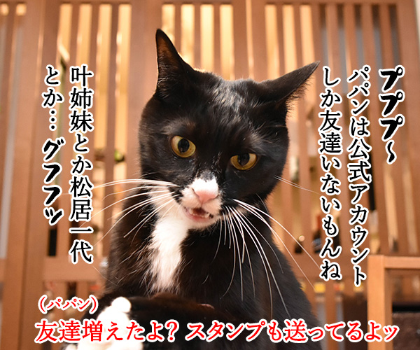 あずだいのLINEスタンプ 第二弾　猫の写真で４コマ漫画　３コマ目ッ