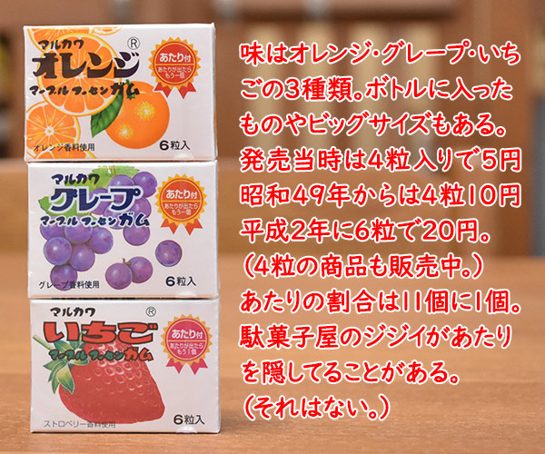 マルカワのマーブルガム 当たるのは誰かしら？　ねこの写真で４コマ漫画　５コマ目ッ